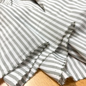 High Quality Striped 100% Cotton Voile Fabric by the Yard,Lightweight DIY Fabric for Sewing-Dresses-Home Textile(Wide 150 cm/1.64 yd/58 in)