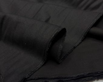 Black 100% Cotton Denim Fabric –9 oz for Pants-Jackets-Bags-DIY Sewing(150 cm/59")