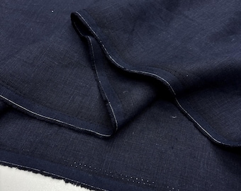 Navy Blue Linen Fabric By The Yard:Clothing,Home&DIY Projects(150 cm/59 in)