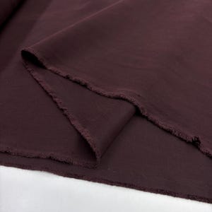 Dark Plum Washed Natural Tencel Fabric– Soft Drape Eco Friendly Lyocell-Dresses-Blouses-Sewing(142 cm/56") image 15