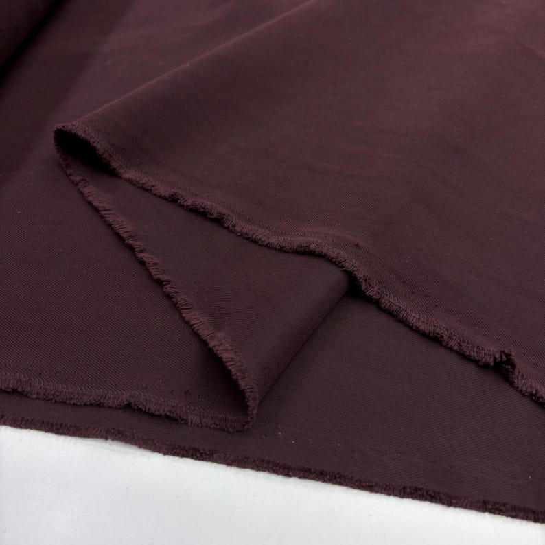Dark Plum Washed Natural Tencel Fabric– Soft Drape Eco Friendly Lyocell-Dresses-Blouses-Sewing(142 cm/56") image 15