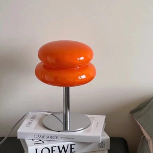 Modern Retro Bedside Lamp – Macaron Style Glass Light