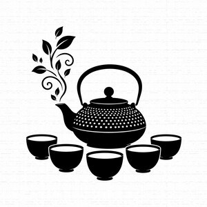 Asiatische teekanne logo