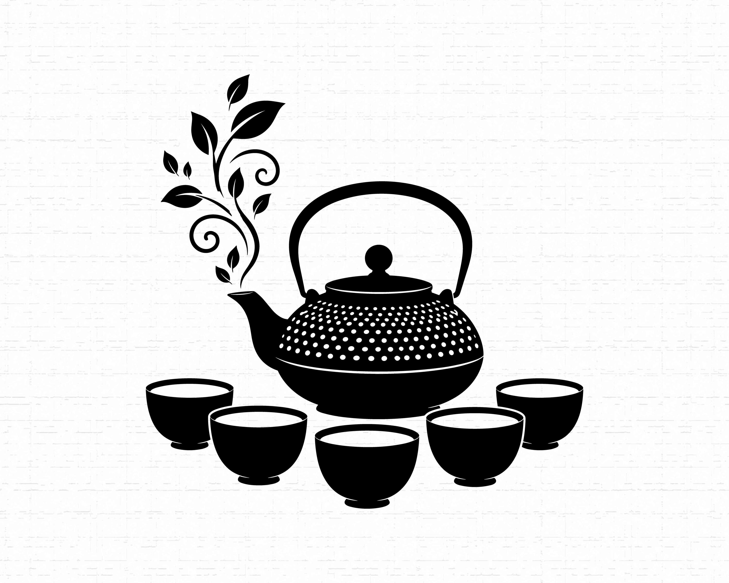 Asiatische teekanne logo