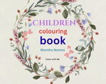 Coloring Months eBook: Fun Printable Activity for Kids & Adults (PDF Download)