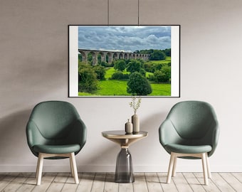 Viaduct Wall Art – Welsh Railway Bridge Print – Countryside Landscape Photography