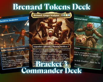 Brenard Tokens Proxy Commander Deck, MTG EDH Bracket 3