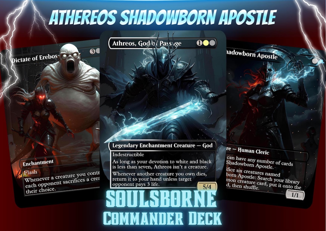 Shadowborn Apostle Proxy Commander Deck, Soulsborne Horror Style, MTG EDH Bracket 4 - Etsy Shadowborn Apostle Proxy Commander Deck, Soulsborne Horror Style, MTG EDH Bracket 4 - Etsy