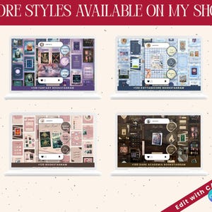 Bookstagram template Instagram Canva Bookish Instagram Editable bookstagrammer post Book lover social media image 9