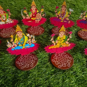Astalalshmi Diya stand with kolam