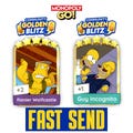 GOLDEN BLITZ STICKER Monopoly Go Gold Card Ranier Wolfcastle & Guy Incognito product logo