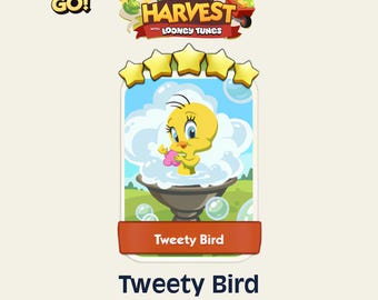 Tweety Bird 5 Stars Set 21 Monopoly GO Sticker