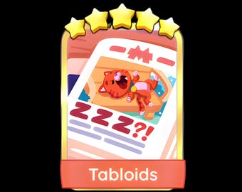Golden Blitz Tabloids 5 Stars Sticker Monopoly GO Set 21