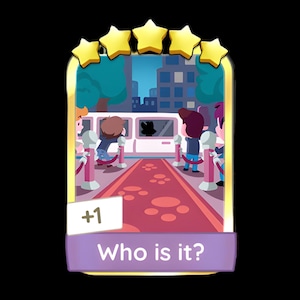 Golden Blitz WHO IS IT Set 24 Monopoly Go Sticker