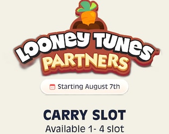 Evento de socios de Monopoly GO: Looney Tunes Partners Slot Carry, 7 de agosto de 2026