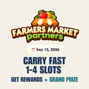 Evento para socios de Monopoly GO: Mercado de agricultores. Ranuras para llevar. 16 de septiembre de 2026. imagen 1