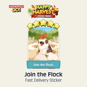 Join the Flock 5 Stars Set 15 Monopoly GO Sticker