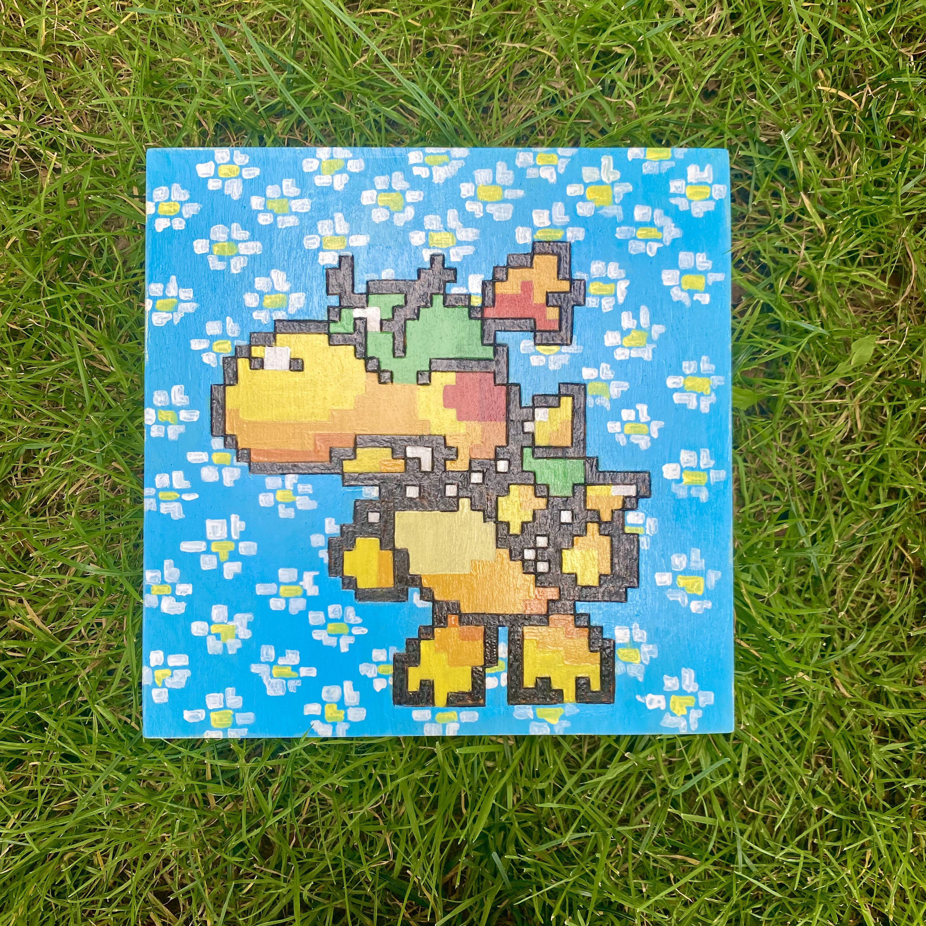 Yoshi - Super Mario World - Figura Pixel Art - Bitxelados - Bonecos -  Magazine Luiza