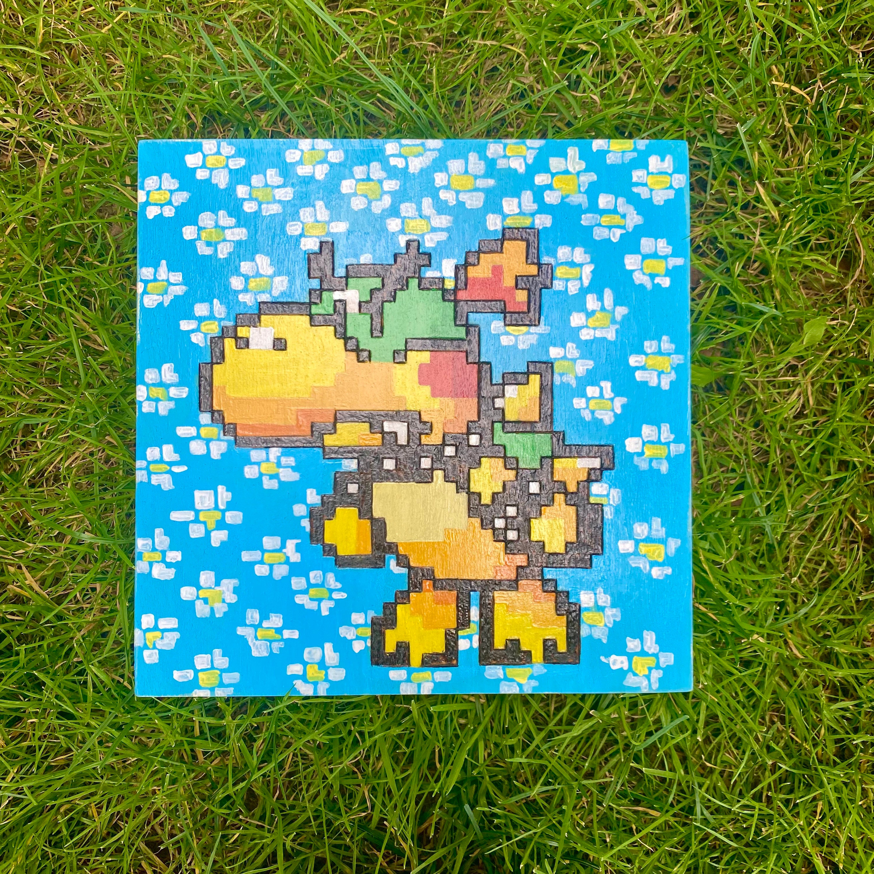 Yoshi - Super Mario World - Figura Pixel Art - Bitxelados - Bonecos -  Magazine Luiza