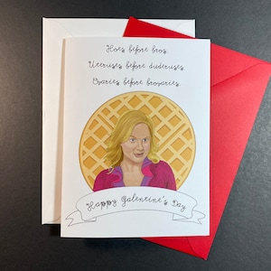 Parks and Recreation inspired Galentines Day card