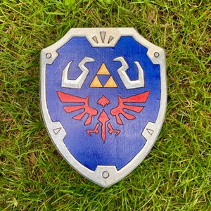 OOAK Legend of Zelda Hylian Shield wooden wall plaque