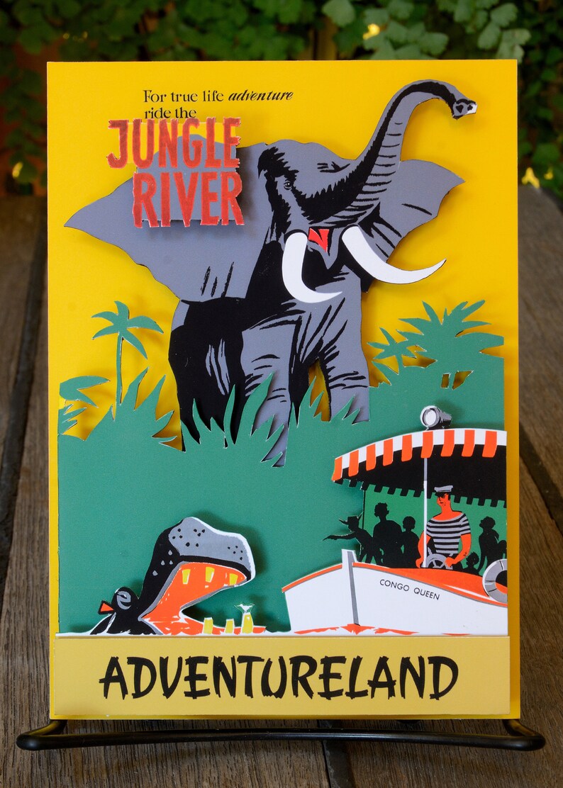 Jungle Cruise Classic Disneyland Attractions Poster Paper ...