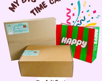 Caja Cápsula del Tiempo de BTS - Colección Oficial de Mercancía (2018-2024) - Regalo BTS ARMY