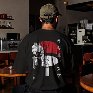 Uchiha Sasuke Anime T Shirt Unisex Softstyle Japanese Manga Graphic Tee Naruto Otaku Streetwear Gift
