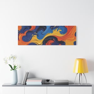 Abstract Swirl Canvas Art, Colorful Wall Decor, Home Gallery Art, Modern Painting, Vibrant Artwork, Gift for Art Lovers