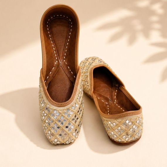 Modern Handmade Jutti Women | Lightweight Embellished Ethnic Footwear | Boho Shoes Everyday Wear | Jaipur Artisan