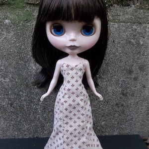 Pattern PDF - Corset Dress, Fits 12" Blythe, Icy, Jecci Five, and Makie Dolls - permission to sell finished items