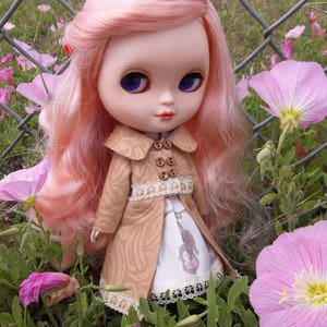 Pattern PDF - Edwardian Style Felt Coat, Fits 12" Blythe, Icy, and Jecci Five Dolls - permission to sell finished items image 3