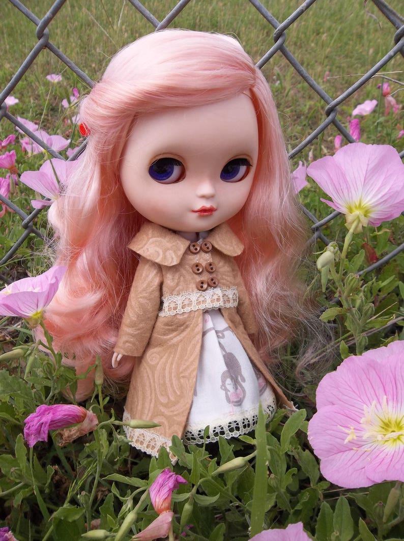 Pattern PDF - Edwardian Style Felt Coat, Fits 12" Blythe, Icy, and Jecci Five Dolls - permission to sell finished items image 3