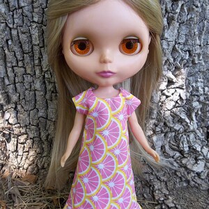 Pattern PDF - Summer Ruffle Dress, Fits 12" Blythe, Icy, or Jecci Five Dolls, Permission to Sell Finished Items