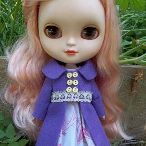 Pattern PDF - Edwardian Style Felt Coat, Fits 12" Blythe, Icy, and Jecci Five Dolls - permission to sell finished items image 4