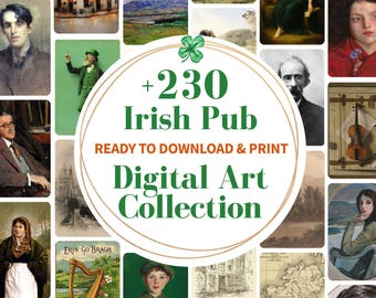 230 Irish Pub Prints Set: Vintage Ireland Wall Art Bundle Collection (Digital Download)