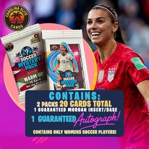 Soccer Mystery Pack- Women! Guaranteed Auto Hit Alex Morgan / USWNT / Girl Power