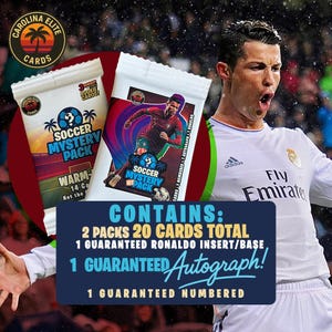 Fußball Karten Mystery Pack - Cristian Garantiert handsigniert + Nummeriert + RONALDO CR7