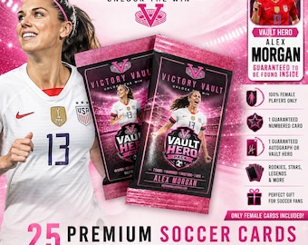 Women's Soccer Vault Hero Lot | 25 Cards | Guaranteed Auto and Alex Morgan