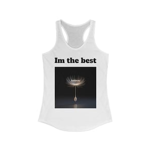 Racerback Workout Tank Top: Cotton-Polyester Blend, Lightweight Gym Top