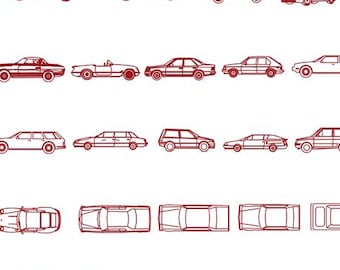 260+Vehicle CAD Blocks | Cars,Trucks,Yachts,Aircraft,Construction Vehicles | Dwg,Ai,Eps,Svg, Png,Architecture&Landscape Design Elements