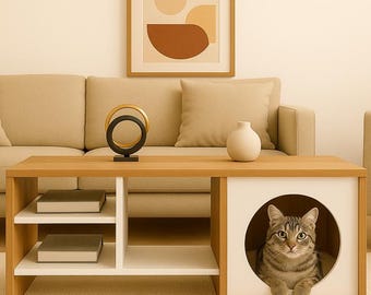 Modern Cat & Dog House Coffee Table - DIY CNC Digital Plan