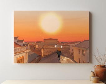 Dreamscape Sunset Walk Canvas