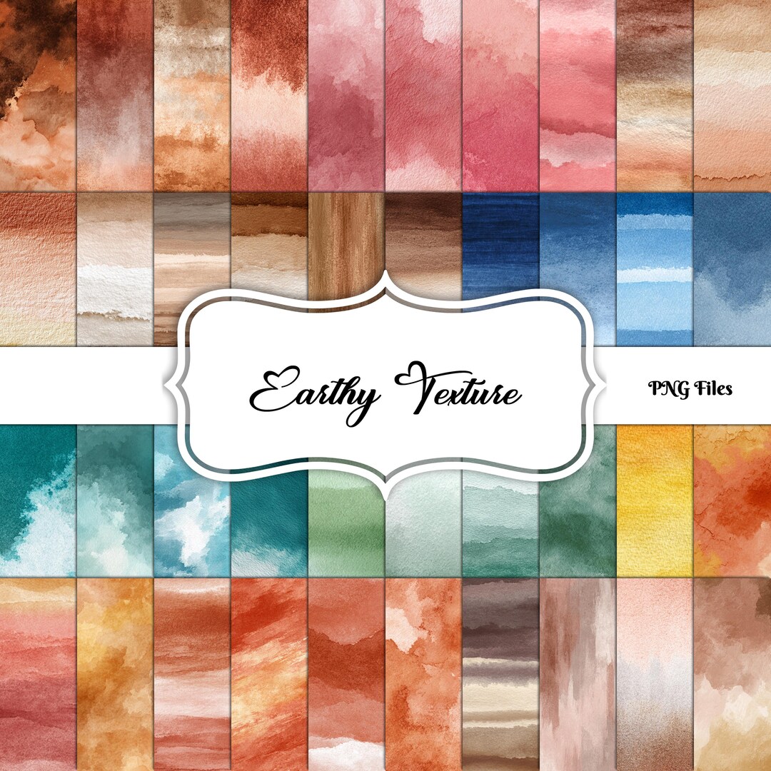 40 Seamless Earthy Textures Digital Paper Bundle (PNG) - Etsy