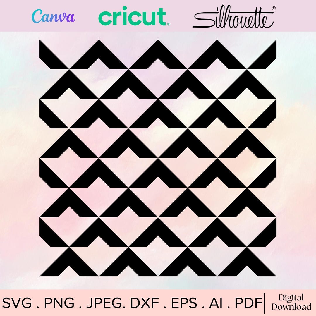 Svg Cut File Pattern Seamless Geometric Pattern Svg, Cut File Cricut, Silhouette, Png Jpeg ...