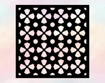 SVG Laser-Schnitt Dekorative Panele - Einzelnes Design, 10 Rapport, mit Rand & randlos, svg Pdf Png Jpeg Eps Dxf Ai