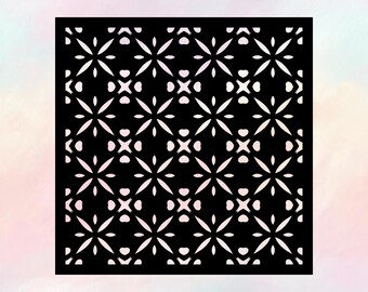 SVG Laser-Schnitt Dekorative Panele - Einzelnes Design, 10 Rapport, mit Rand & randlos, svg Pdf Png Jpeg Eps Dxf Ai