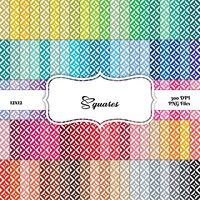 100 Seamless Pattern Digital Paper Pack: 100 Colors (12x12, PNG, 300 ...