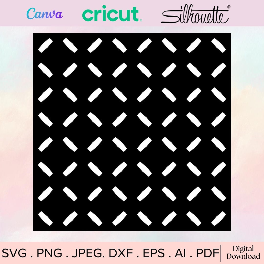 Seamless Diamond Pattern Svg, Cut File Cricut, Silhouette, Png Jpeg Ai ...