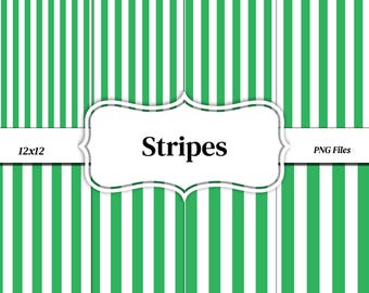 Grüne Streifen Muster: 100 Farben (12x12, PNG, 300 dpi)